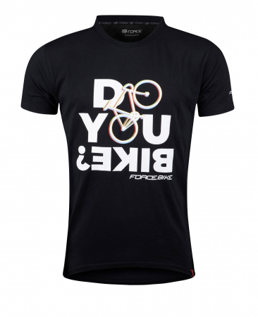 Tricouri si bluze ciclism - Tricou ciclism Force Bike, negru, 3XL