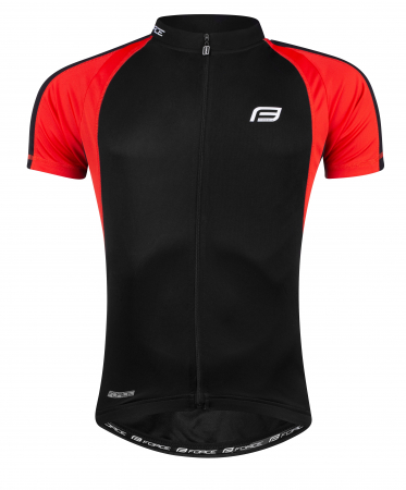 Tricou ciclism Force T10 negru/alb S [5]