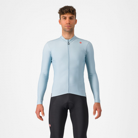 Tricou cu maneca lunga Castelli Espresso Thermal, bleu pal/gri inchis, XS [0]