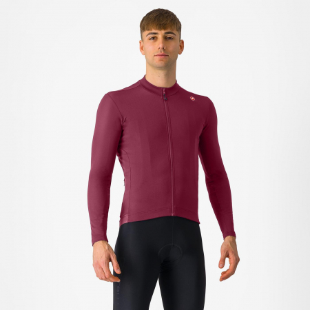 Tricou cu maneca lunga Castelli Espresso Thermal, pt barbati, visiniu inchis, XS [0]