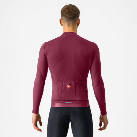 Tricou cu maneca lunga Castelli Espresso Thermal, pt barbati, visiniu inchis, XS [1]