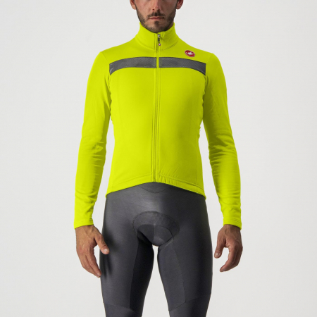 Tricou cu maneca lunga Castelli Puro 3, lime electric/argintiu reflex, XS [0]