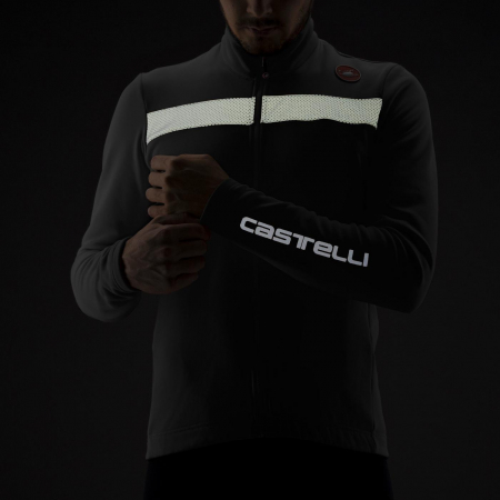 Tricou cu maneca lunga Castelli Puro 3, negru deschis/argintiu reflex, S [7]