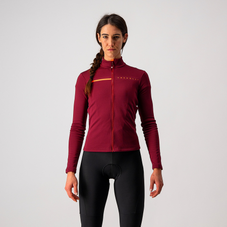 Tricou cu maneca lunga Castelli Sinergia 2 FZ, de dama, Visiniu, M [1]