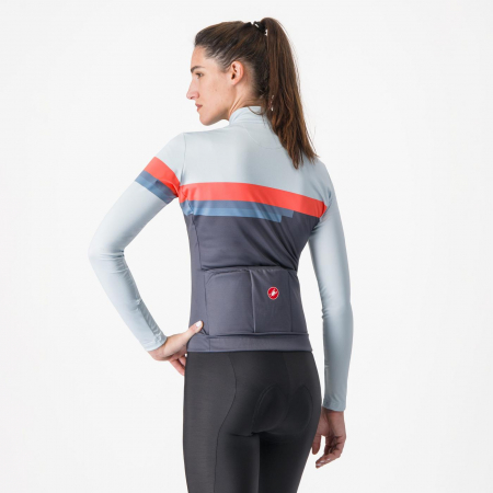 Tricou cu maneca lunga Castelli Tornare, bleumarin amurg/bleu pal/portocaliu briliant, XS [1]