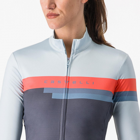 Tricou cu maneca lunga Castelli Tornare, bleumarin amurg/bleu pal/portocaliu briliant, XS [3]