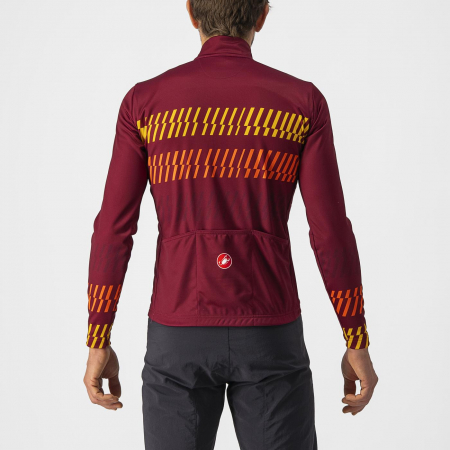 Tricou cu maneca lunga Castelli Unlimited Thermal, Visiniu/Portocaliu, L [1]