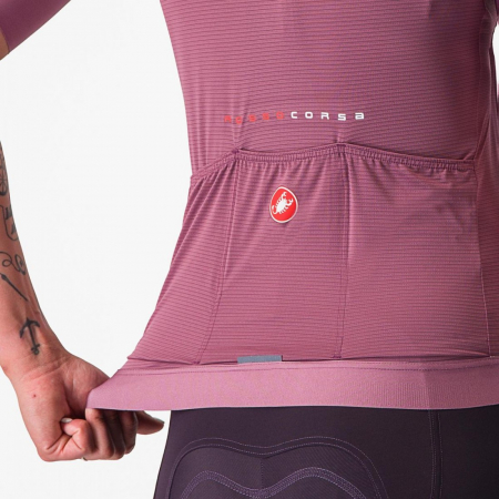 Tricou cu maneca scurta Castelli Aero PRO 7.0 W, de dama, Mov, S [4]