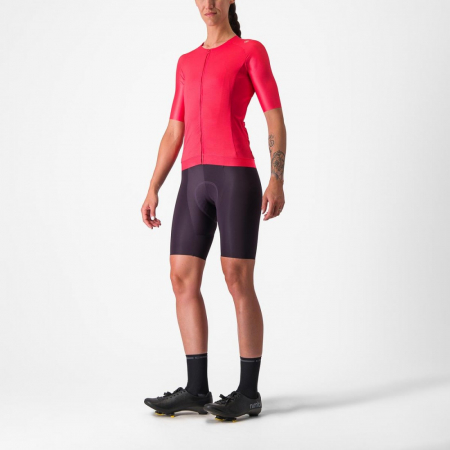 Tricou cu maneca scurta Castelli Aero PRO 7.0 W, de dama, Rosu, S [6]