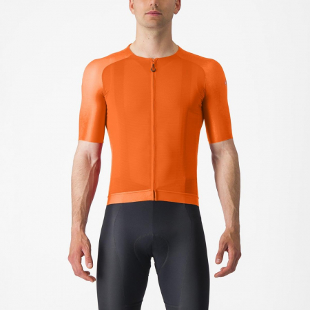 Tricou cu maneca scurta Castelli Aero Race 7.0, Portocaliu, XL [0]