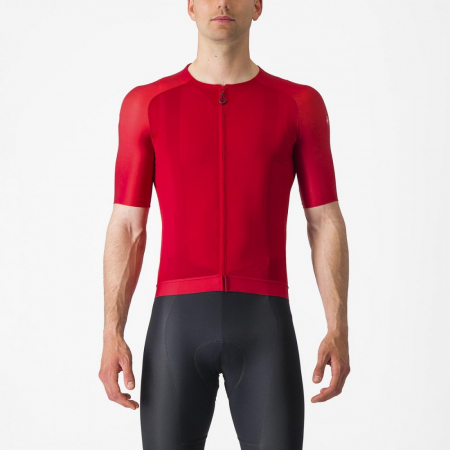Tricouri si bluze ciclism - Tricou cu maneca scurta Castelli Aero Race 7.0, Rosu, XXL