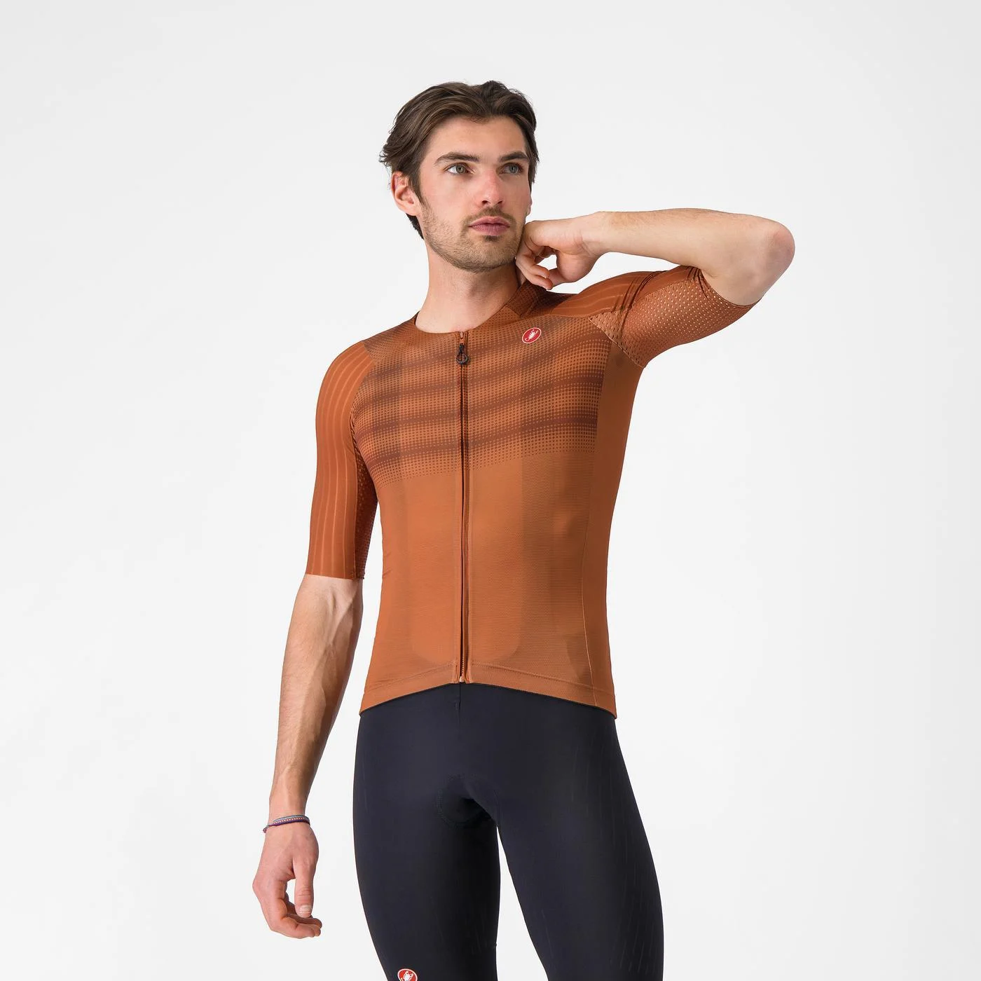 Tricou cu maneca scurta Castelli Aero Race 8S, pentru barbati, alb, S [18]