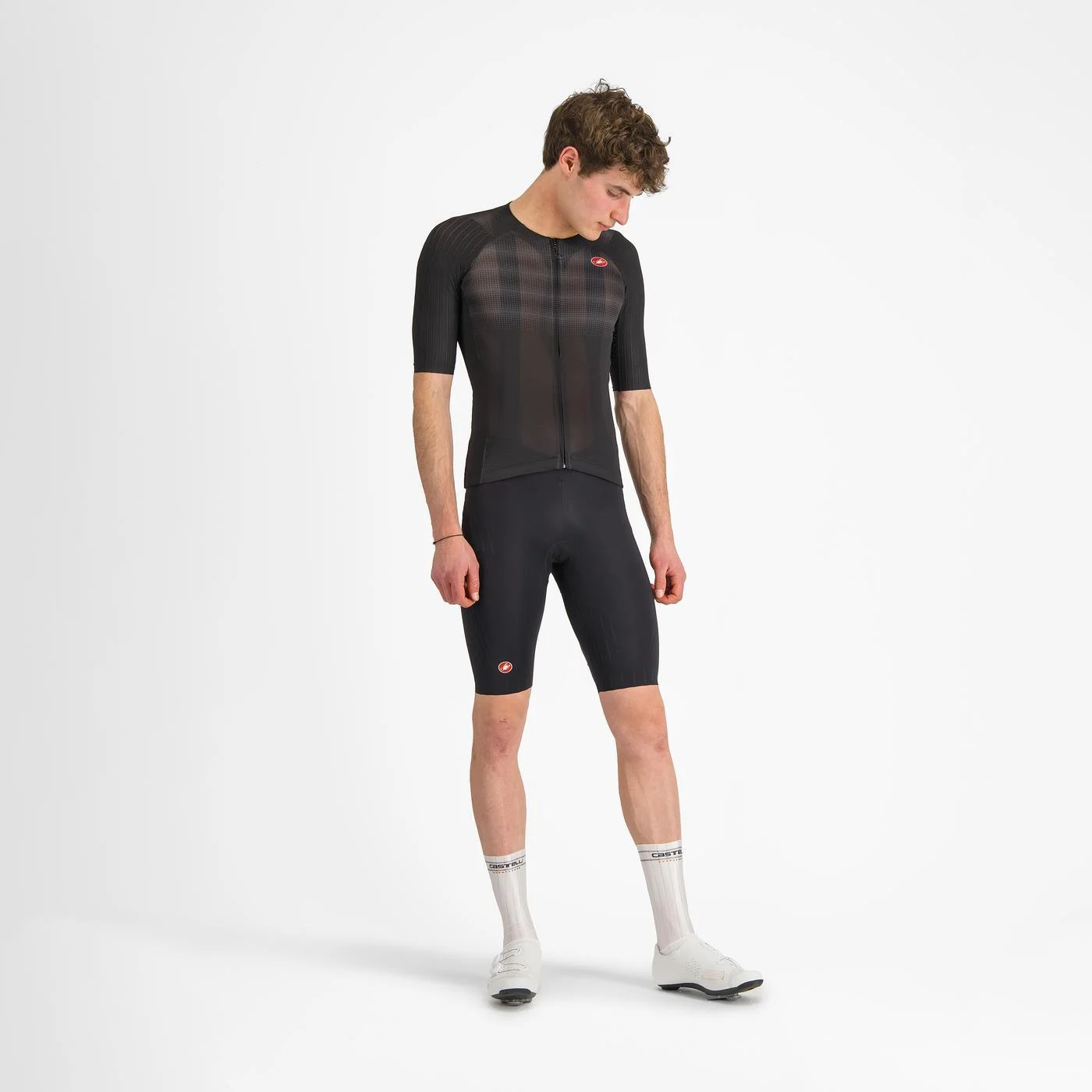 Tricou cu maneca scurta Castelli Aero Race 8S, pentru barbati, alb, S [7]