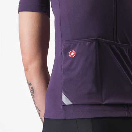 Tricou cu maneca scurta Castelli Anima 4, pentru femei, mov nocturn, XS [4]