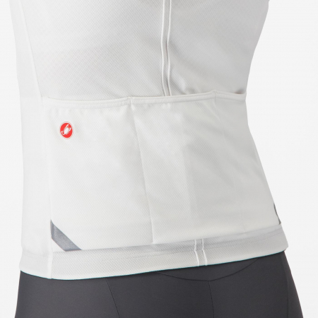 Tricou cu maneca scurta Castelli Anima 4, pentru femei, alb fildes, M [5]
