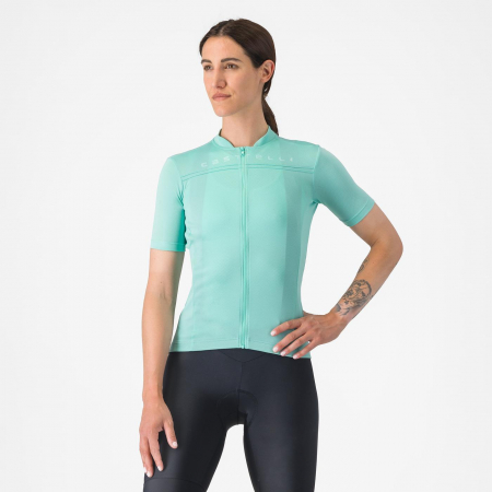 Tricouri cu maneca scurta - Tricou cu maneca scurta Castelli Anima 4, pentru femei, albastru piscina, L
