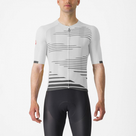 Tricou cu maneca scurta Castelli Climber's 4.0, Alb/Negru, XL [0]