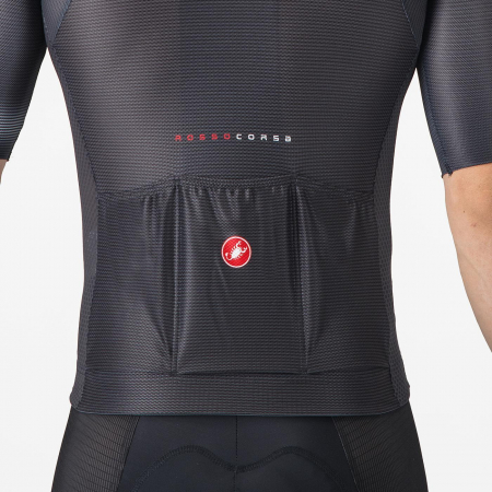 Tricou cu maneca scurta Castelli Climbers A/C, pentru barbati, negru/gri inchis, XS [5]
