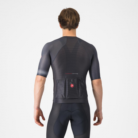 Tricou cu maneca scurta Castelli Climbers A/C, pentru barbati, negru/gri inchis, XS [1]