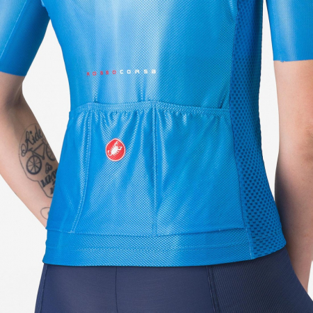 Tricou cu maneca scurta Castelli Climbers A/C W, pentru femei, albastru aquamarin, M [5]