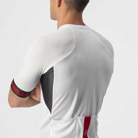 Tricou cu maneca scurta Castelli Entrata VI, Alb/Negru/Rosu, L [2]