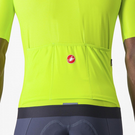 Tricou cu maneca scurta Castelli Espresso, Galben Fluo, L [3]