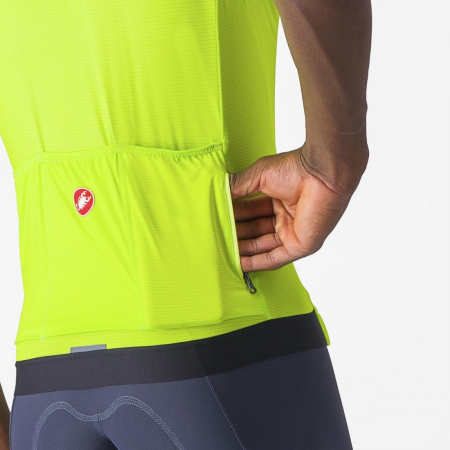 Tricou cu maneca scurta Castelli Espresso, Galben Fluo, L [6]