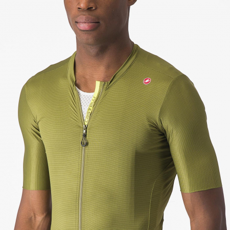 Tricou cu maneca scurta Castelli Espresso, pentru barbati, verde salvie/lime electric, XXXL [4]
