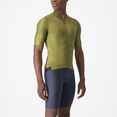 Tricou cu maneca scurta Castelli Espresso, pentru barbati, verde salvie/lime electric, XXXL [3]
