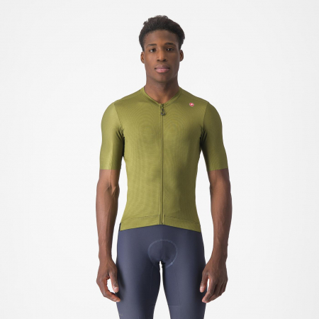 Tricou cu maneca scurta Castelli Espresso, pentru barbati, verde salvie/lime electric, XXXL [0]