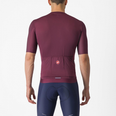 Tricou cu maneca scurta Castelli Espresso, pt barbati, visiniu inchis/argintiu selenar, L [1]