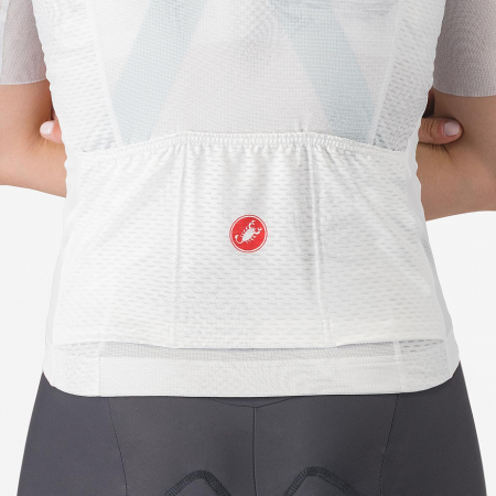 Tricou cu maneca scurta Castelli Fantasia, pentru femei, alb, S [5]