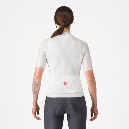 Tricou cu maneca scurta Castelli Fantasia, pentru femei, alb, S [1]