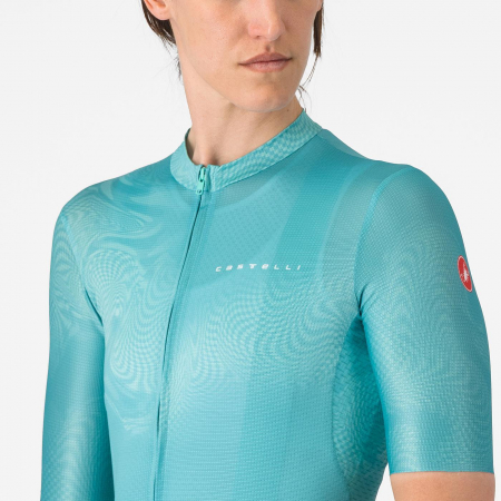 Tricou cu maneca scurta Castelli Fantasia, pentru femei, albastru piscina, M [3]