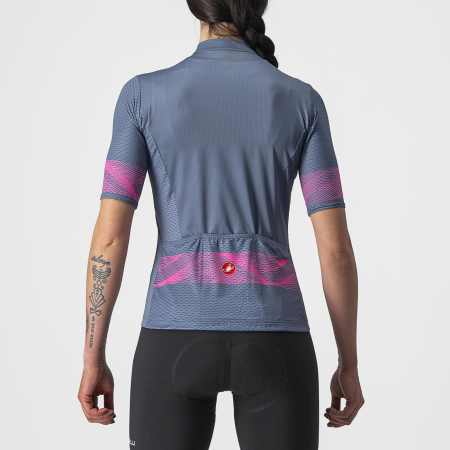 Tricou cu maneca scurta Castelli Fenice, de dama, Bleumarin/Roz, M [1]