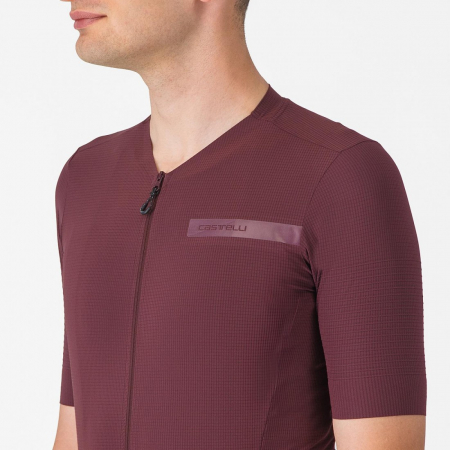 Tricou cu maneca scurta Castelli Premio EVO, pentru barbati, visiniu inchis, XL [5]