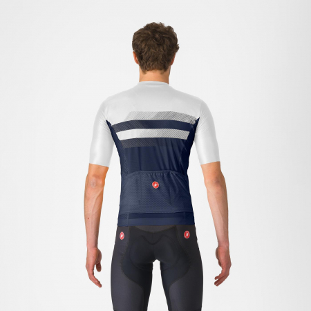Tricou cu maneca scurta Castelli Simbolo, pentru barbati, albastru belgian/alb, XS [1]