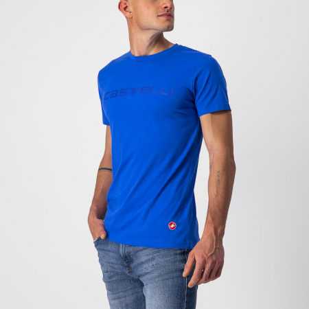 Imbracaminte ciclism - Tricou cu maneca scurta Castelli Sprinter Tee, Albastru, XL