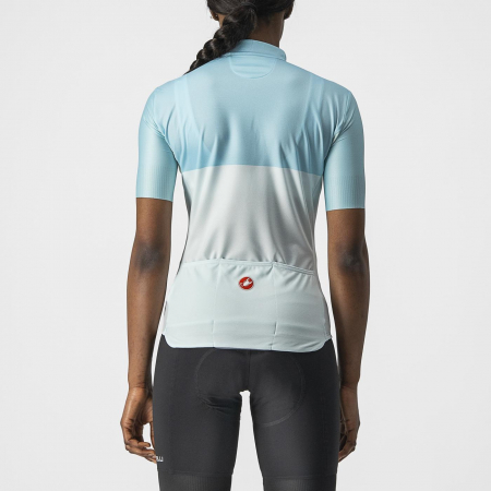 Tricou cu maneca scurta Castelli Velocissima, de dama, Alb/Bleu, M [1]