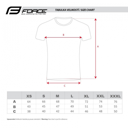 Tricou cu maneca scurta Force Ride negru XL [2]