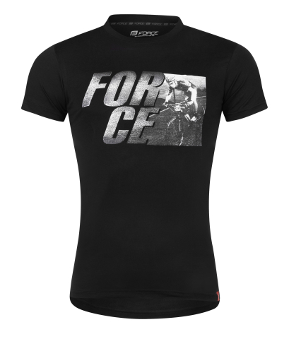 Tricouri cu maneca scurta - Tricou cu maneca scurta Force Spirit negru S