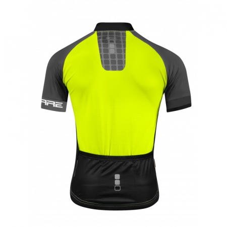 Tricou cu maneca scurta Force Square fluo/gri L [1]