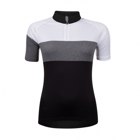 Tricouri cu maneca scurta - Tricou cu maneca scurta Force View Lady, Negu/Alb/Gri, XS