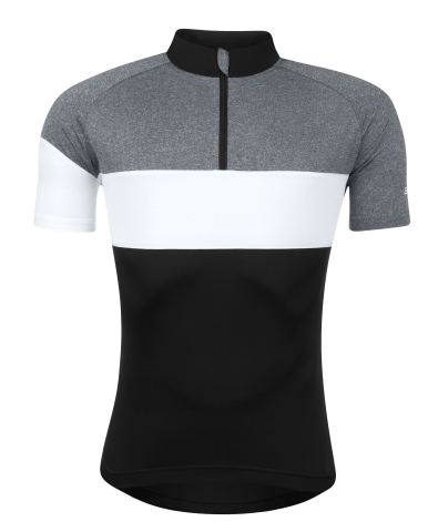 Tricouri cu maneca scurta - Tricou cu maneca scurta Force View, Negru/Gri/Alb, S