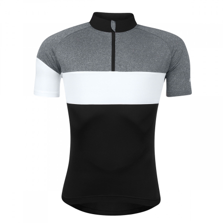 Tricouri cu maneca scurta - Tricou cu maneca scurta Force View, Negru/Gri/Alb, XXXL