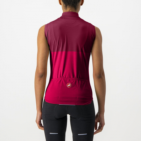 Tricou fara maneci Castelli Velocissima SL, de dama, Rosu/Visiniu, S [1]