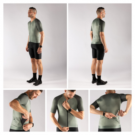 Tricou cu maneca scurta Force Script Verde L [5]