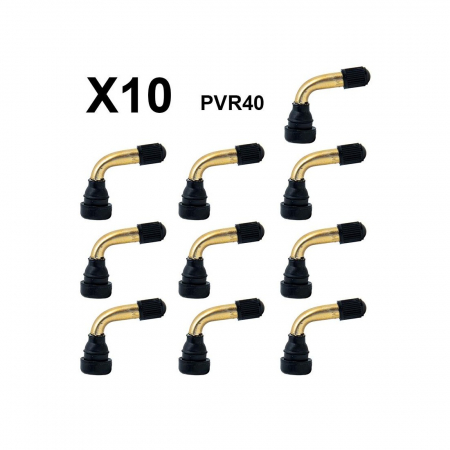 Anvelope trotinete electrice - Valva tubeless curbata 90 grade pentru trotineta electrica 40mm - set 10 bucati