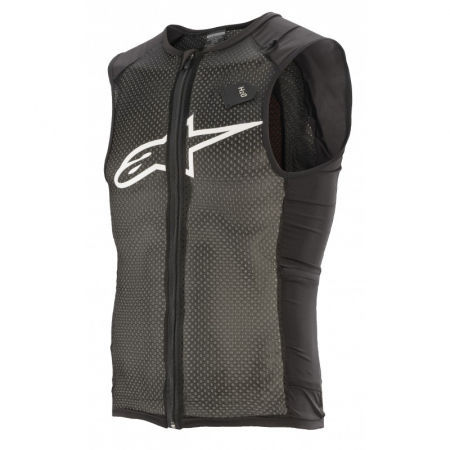 Echipament protectie - Vesta protectie Alpinestars Paragon Plus, Negru/Alb, L