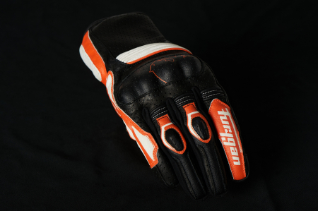 Manusi de piele TD ROADSTER, barbat, negru-orange-alb, Furygan [1]